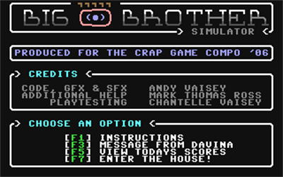 Big Brother Simulator - Screenshot - Game Title Image