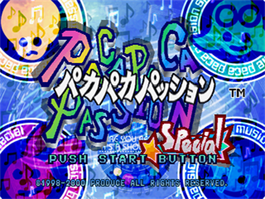 Pacapaca Passion Special - Screenshot - Game Title Image