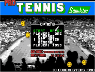 Pro Tennis Simulator - Screenshot - Game Title Image