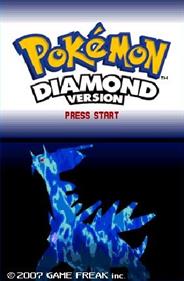 Pokémon Diamond Version - Screenshot - Game Title Image