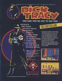 Dick Tracy  - Advertisement Flyer - Front Image