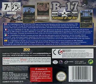 B-17: Fortress in the Sky - Box - Back Image