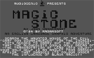 Magic Stone - Screenshot - Game Title Image