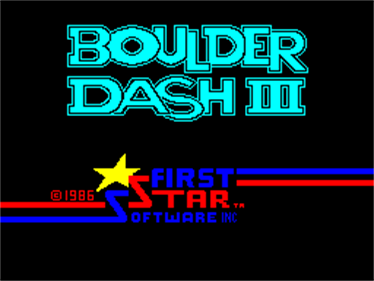 Boulder Dash III  - Screenshot - Game Title Image
