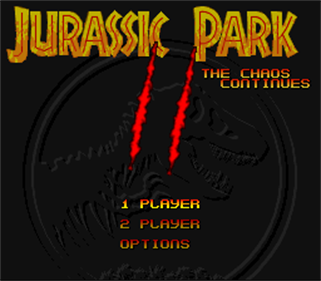 Jurassic Park Part 2: The Chaos Continues - Screenshot - Game Title Image