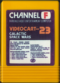 Videocart-23: Galactic Space Wars - Cart - Front Image