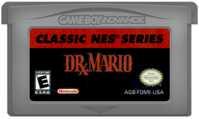 Classic NES Series: Dr. Mario - Fanart - Cart - Front Image
