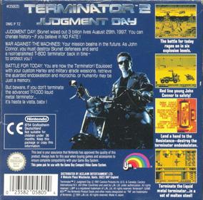 T2: Terminator 2: Judgment Day - Box - Back Image