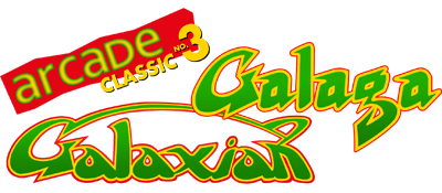 Arcade Classic No. 3: Galaga / Galaxian - Clear Logo Image