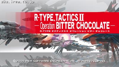 R-Type Tactics II: Operation Bitter Chocolate - Screenshot - Game Title Image