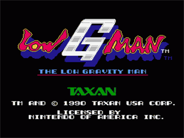 Low G Man: The Low Gravity Man - Screenshot - Game Title Image