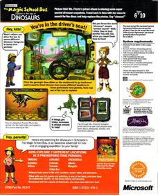 Scholastic's The Magic School Bus Explores in the Age of Dinosaurs - Box - Back Image