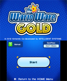 WarioWare Gold - Screenshot - Game Title Image