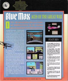 Blue Max: Aces of the Great War - Box - Back Image