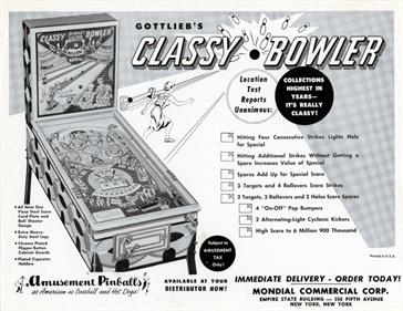 Classy Bowler - Advertisement Flyer - Front Image