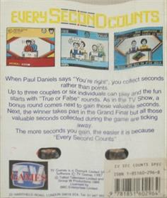 Every Second Counts - Box - Back Image
