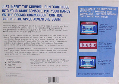 Survival Run - Box - Back Image