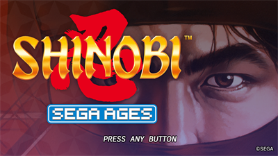 SEGA AGES Shinobi - Screenshot - Game Title Image