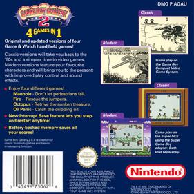 Game & Watch Gallery - Box - Back Image