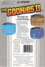 The Goonies II - Box - Back Image