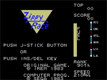 Zippy Race - Screenshot - Game Title Image