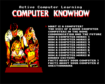 Computer Knowhow  - Screenshot - Game Title Image