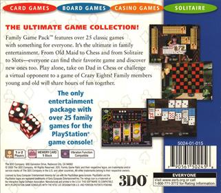 Family Game Pack - Box - Back Image