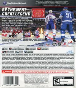 NHL 12 - Box - Back Image