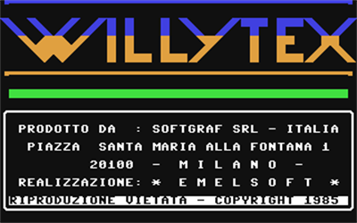 Willy Tex - Screenshot - Game Title Image
