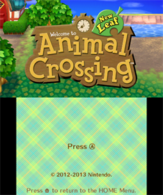 Animal Crossing: New Leaf - Screenshot - Game Title Image