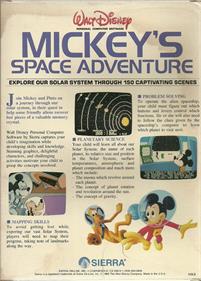 Mickey's Space Adventure - Box - Back Image