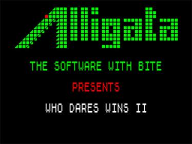 Who Dares Wins II - Screenshot - Game Title Image