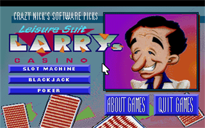 Leisure Suit Larry's Casino - Screenshot - Game Select Image