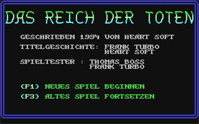 Das Reich der Toten - Screenshot - Game Title Image