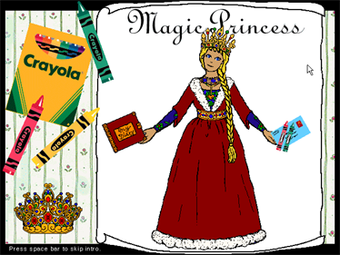 Crayola Magic Princess: Paper Doll Maker - Screenshot - Game Title Image