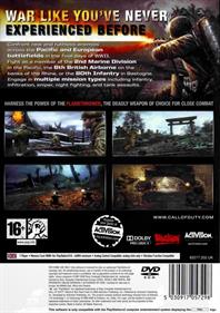 Call of Duty: World at War: Final Fronts - Box - Back Image