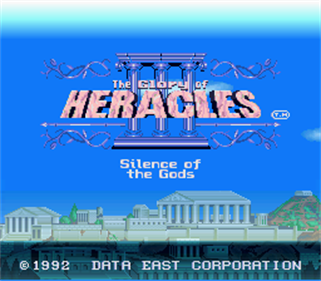 Heracles no Eikou III: Kamigami no Chinmoku - Screenshot - Game Title Image