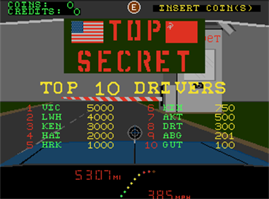 Top Secret - Screenshot - High Scores Image
