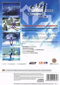 RTL Ski Jumping 2003 - Box - Back Image