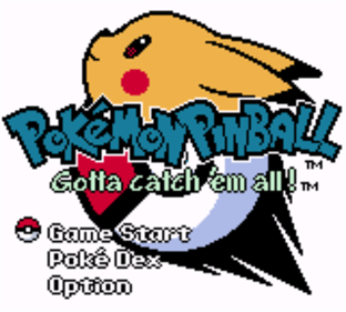 Pokémon Pinball - Screenshot - Game Title Image
