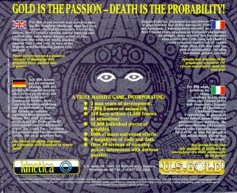 The Gold of the Aztecs - Box - Back Image