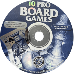 10 Pro Board Games - Disc Image
