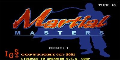 Martial Masters - Screenshot - Game Title Image
