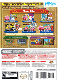Kirby's Dream Collection: Special Edition - Box - Back Image