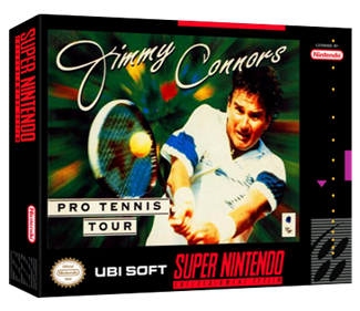 Jimmy Connors Pro Tennis Tour - Box - 3D Image