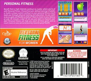 Personal Fitness for Women - Box - Back Image