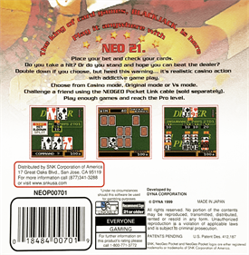 Neo 21 - Box - Back Image