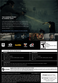 Alan Wake Remastered - Fanart - Box - Back Image