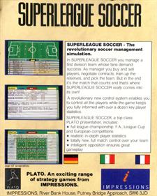 Superleague Soccer - Box - Back Image