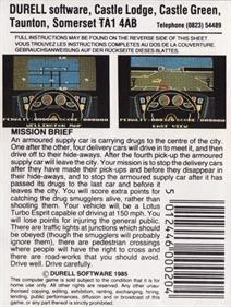 Turbo Esprit - Box - Back Image